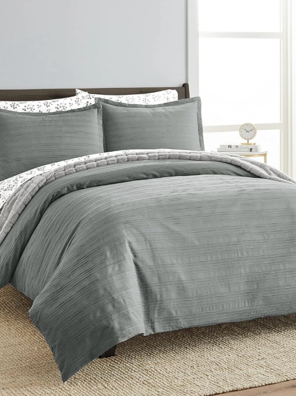 Scott Living 3pc Set-1 Duvet, 2 Pillow Shams, Full/Queen 100% cotton